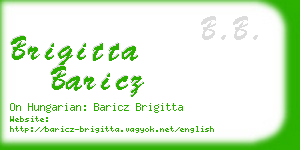 brigitta baricz business card